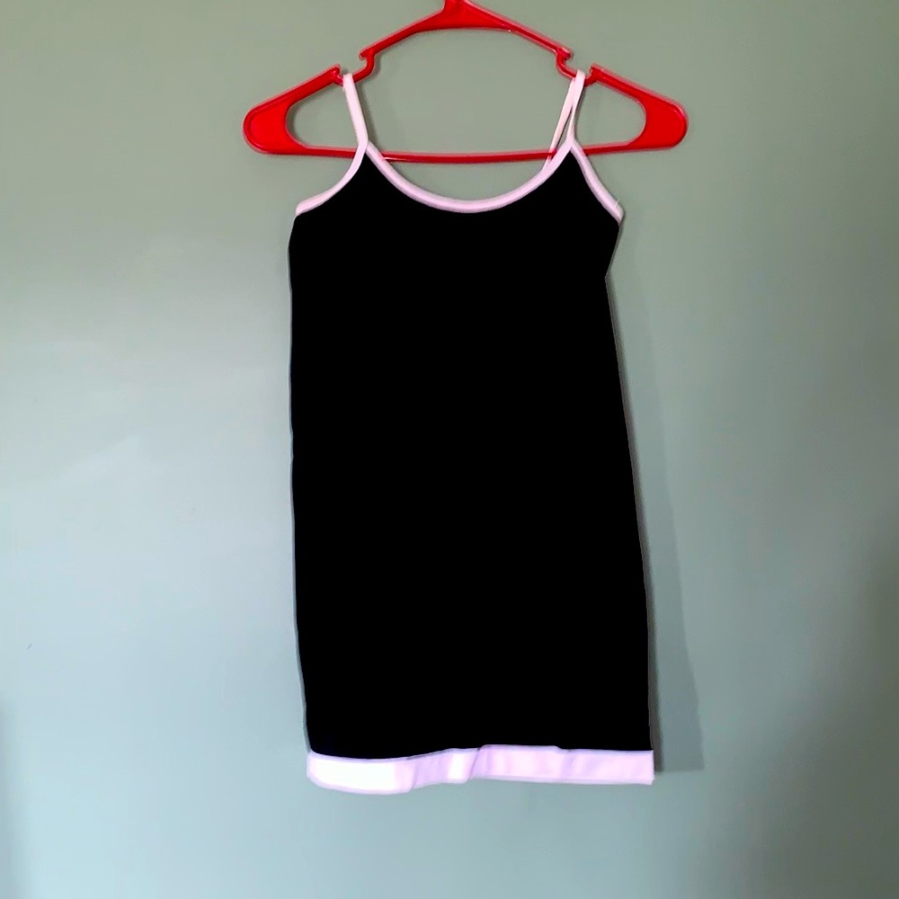 Joe boxer tank top. Black and white. Great condition. Fitted. Stretchy.
